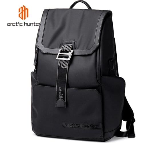 Arctic Hunter Male Laptop Backpack Fashion Waterproof School Backpacks USB Charging Men Business Travel Bag Backpacks New Design