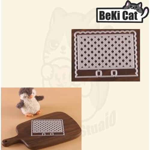 Scalloped Memorydex with background laye Metal Cutting Dies Stencils for DIY Scrapbooking photo album Decorative DIY Paper Cards