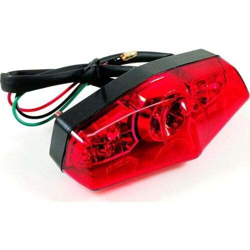 Motorcycle Turn Signals Tail Lights Motorbike Rear Light ATV Dirt Bike Universal LED Integrated Tail Light