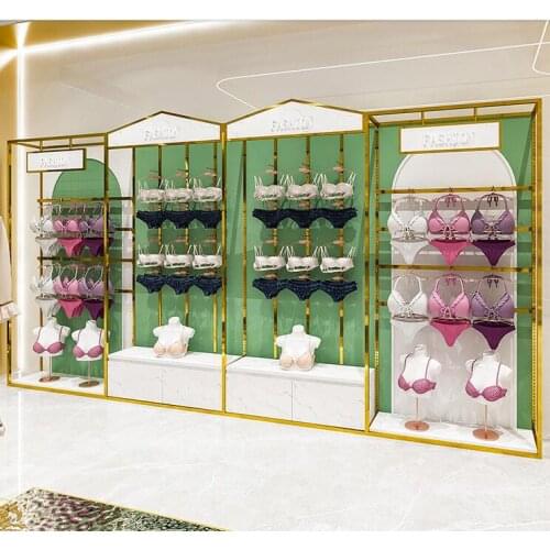 Underwear rack display rack shop bra rack underwear socks column combination rack stainless steel titanium