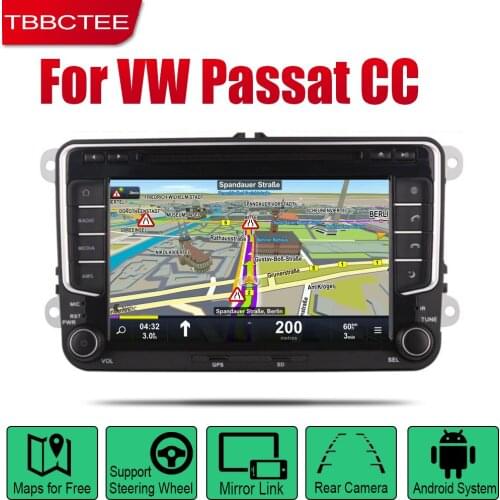 TBBCTEE Android 2 Din Auto Radio DVD For Volkswagen VW Passat CC 2008 2009 2010 2011 2012 213 2014 2015 2016 2017 GPS Navigation