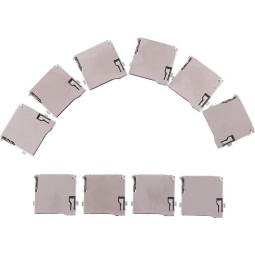 10pcs 1.5*1.5*0.2cm Push-Push Type TransFlash TF Micro SD Card Socket Adapter Automatic PCB Connector Plastic