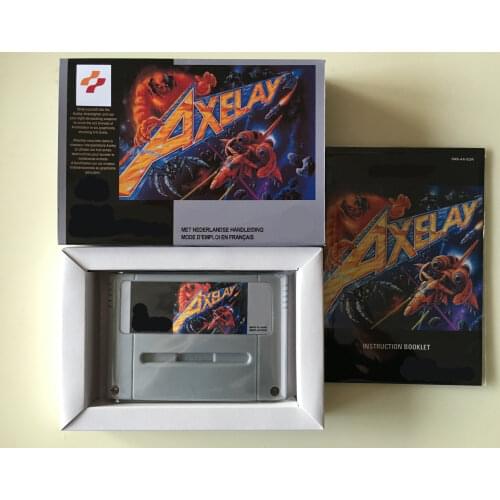 16Bit Games ** Axelay ( PAL Version!! Box+Manual+Cartridge!! )
