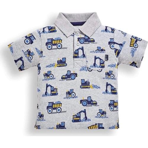 Children 2021 Summer Baby Boy Clothes Truck Print Brand Cotton Breathable T Shirt Casual Tops Outwear for Kids 2-7 Years