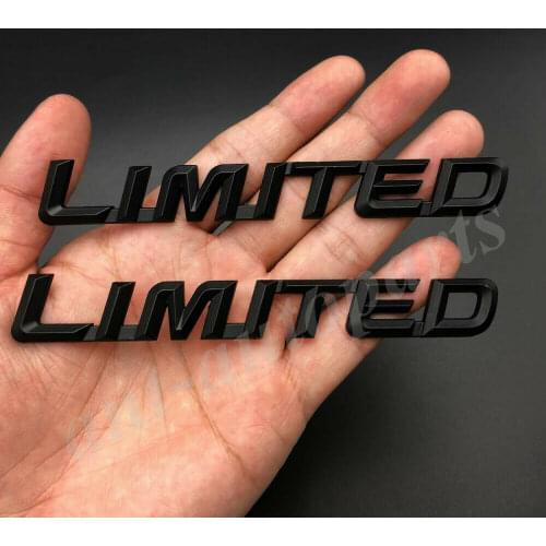 2x Black Metal Limited Edition Sport Car Emblem Badge Trunk Decals Sticker
