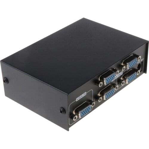 4 Port VGA Frequency Divider 200Hz Video Splitter High Frequency 1600*1280 25m