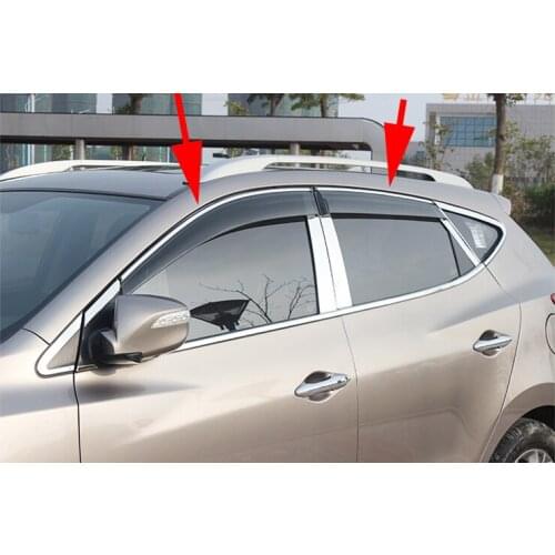 Wind Deflector Rain Sun Window Visor Guard Vent Cover For 2009-2014 Ford Edge Car Decoration Style 4PCS