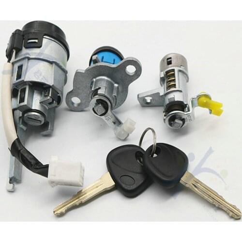 DAKATU OEM Full set door lock cylinder for Hyundai Verna Centrol left door lock ignition trunk Lock cylinder