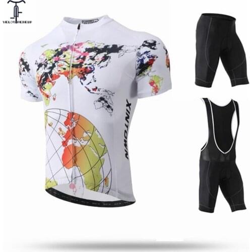 *Earth* Summer Cycling Jersey Breathable Team Racing Sport Bicycle Clothing Ropa Ciclismo Mens Cycling Clothes MTB Bike Jerseys
