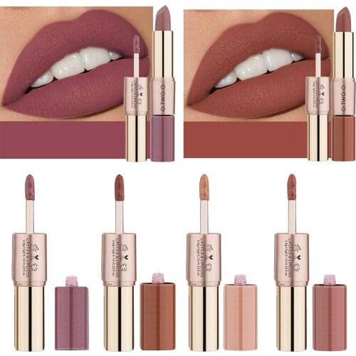Matte Liquid Lipstick Makeup Waterproof + Lip Gloss Lipgloss Make Up Gift