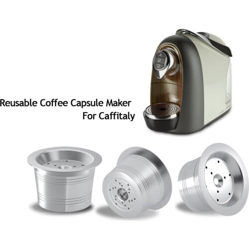 Stainless Steel Refillable Reusable Coffee Capsule Cafeteira Filter For Caffitaly & Tchibo Cafissimo Classic Machine