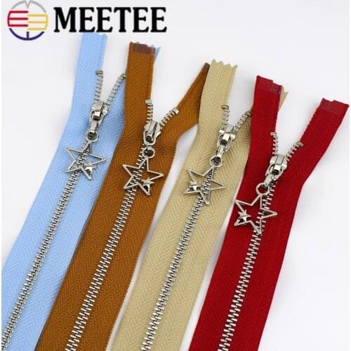 10pcs 3# Close-end Zippers Auto Lock Decoration Zips DIY Bags Garment Sewing Accessories