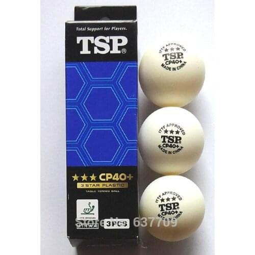Original TSP plastic table tennis ball 40+ 3 stars CP40+ professional game ball table tennis rackets racquet sports