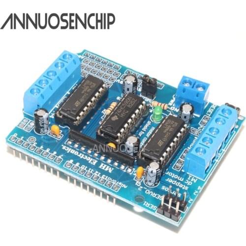 L293D Stepper Motor Driver Board Control Shield Module Motor Drive Expansion Board for Arduino Mega2560 4-Channel