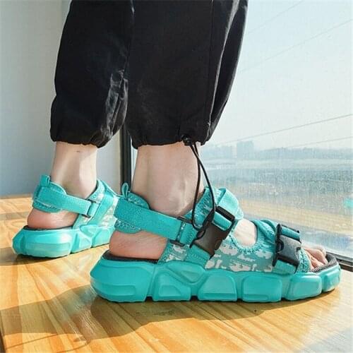 Men Sandals Summer Male Mix Color Slippers Gladiator Beach Shoes Masculina Sandalia Sport Water Footwear Zapatos De Hombre