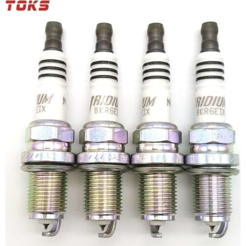 TOKS 4pcs BKR6EIX-6418 Iridium IX Spark Plug For Volvo Audi BMW Suzuki Porsche BKR6EIX 6418 41 602 629 800 801 802 804 825 829