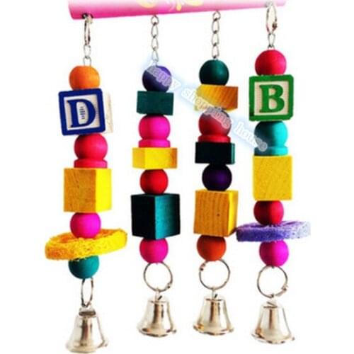 Pet birds In large letters loofah products parrot toys swing climbing ladder