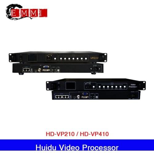 HD-VP210 HD-VP410 LED Video Processor HuiDu Including Synchronization Sending Card Support U-disk Play