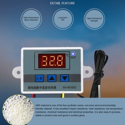 XH-W3002 Microcomputer Digital Thermostat Temperature Control Switch 110V-220V 1500W Temperature Controller Durable