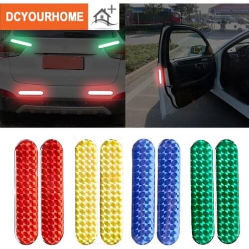 1 pair of car reflective stickers drip reflective warning stickers door anti-collision stickers drip reflective stickers