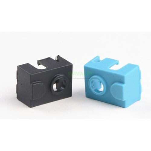 1pcs New black V6 Silicone Sock upgrade instead ceramic insulation for PT100 Block Reprap Titan Prusa i3 MK3 hotend