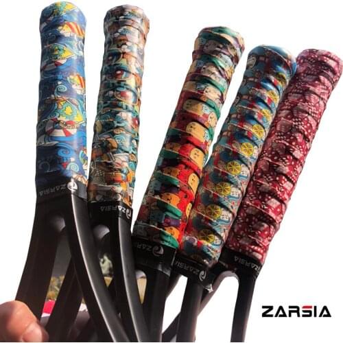 10pcs ZARSIA 2020 NEW Printing Tennis Racket Overgrips Badminton Sweatband fishing rode grips squash racket overgrips