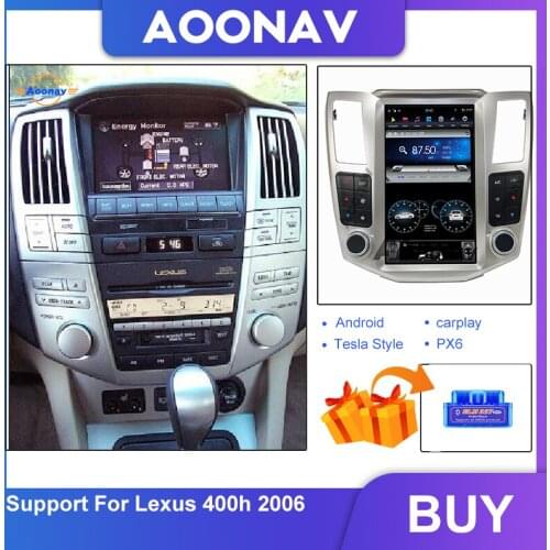 Car stereo 2 din android vertical screen radio multimedia player For Lexus 400H 2006 car auto stereo GPS navigation head unit