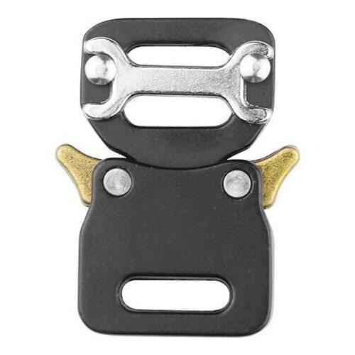IWOWN 14mm Alloy Quick Side Release Buckle Mens Outdoor Tactical Belt Buckles Head DIY Clothes Webbing Strap Outdoors Accessory