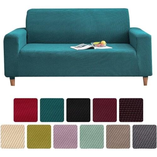 Sofa Cover for Living Room Jacquard Strecth Dustproof Sofa Slipcovers Elastic Couch Cover L shape Chaise longue Corner Covers