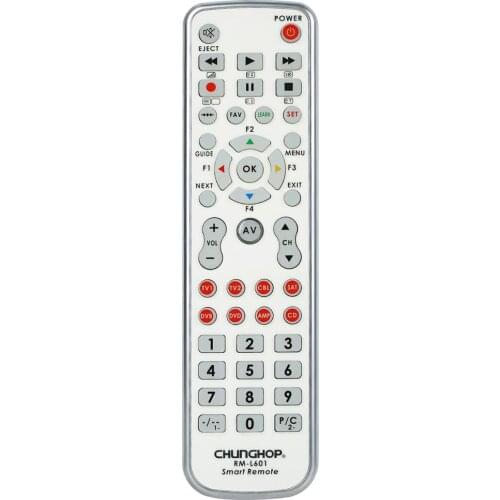 Chunghop Combinational remote control learn remote for TV SAT DVD CBL DVB-T AUX universal controller with code RM-L601 BACKLIGHT