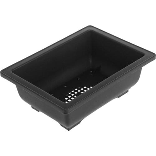 Flower Pot Imitation Plastic Balcony Rectangle Bonsai Bowl Basin Nursery Planter D0AC