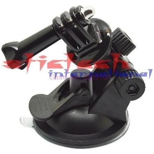 By dhl or ems 100pcs GoPro Car Suction Cup Adapter Window Glass Tripod Gopro Hero 4 3 2 Camera Go Pro accessories