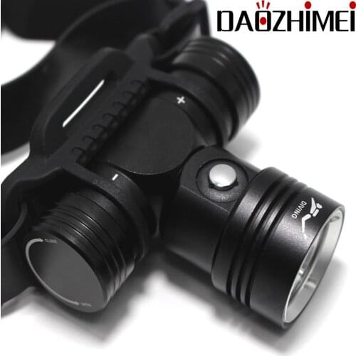 Diving flashlight XML L2 Diving Headlamp 100 Meters Underwater 3 mode headlight Lamp fishing lamp Use Battery 18650 Dive headlig
