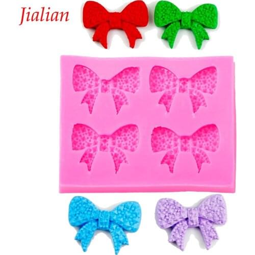 Jialian cake fondant silicone mold Bow tie chocolate fudge cake decoration Soap mold baking utensils FT-0350