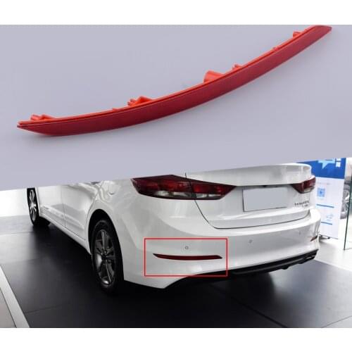 Red Rear Left Bumper Reflector Tail Fog Light Brake Singal Lamp Car Plastic 92405F2000 Fit for Hyundai Elantra 2017 2018