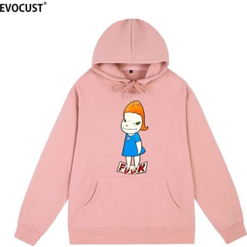 Yoshitomo Nara Summer New Causal O-neck Basic Hoodies Sweatshirts men women unisex Cotton