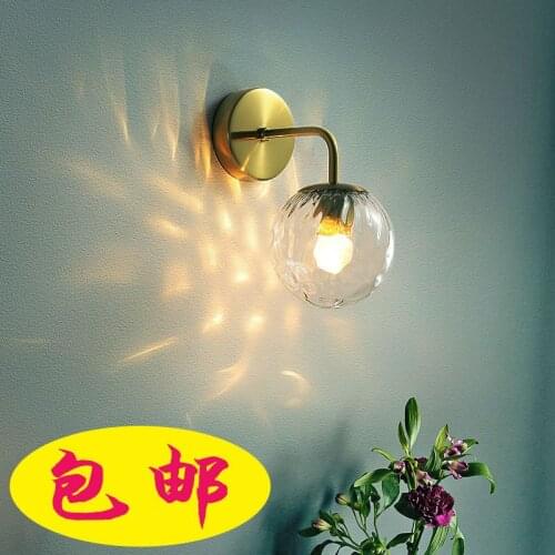 Loft aplique luz pared crystal bedside living room aisle monkey lamp espelho