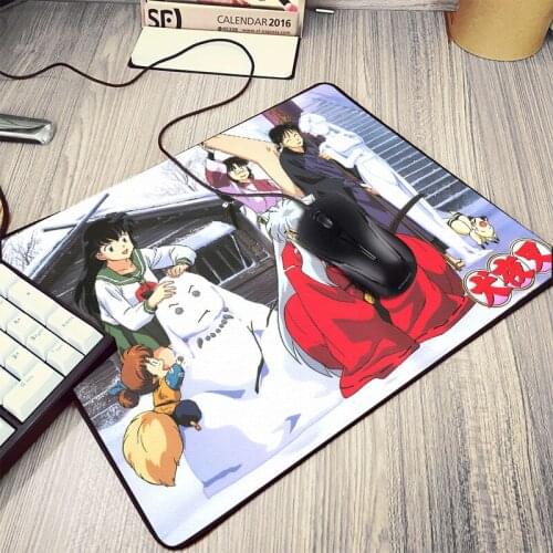 Mairuige Inuyasha Hot cartoon Anime Comic Higurashi Kagome Hot Animation Mousepads Computer Game Gaming Mousemat for Decorate