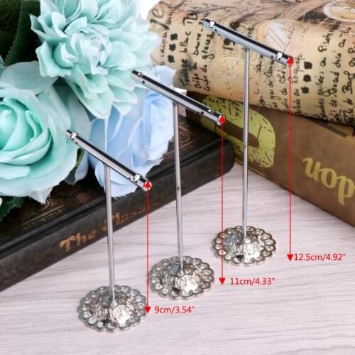 Metal Rings Earring Holder Display Crystal Jewelry Earring Display Stand
