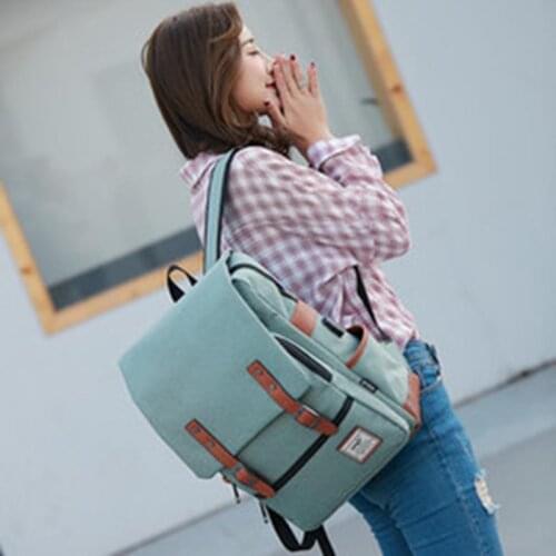 Fashion Travel Rucksacks for Laptop Usb Charger Bag Women Canvas Backpacks for Teenager Girls Men Casual Student School Bag