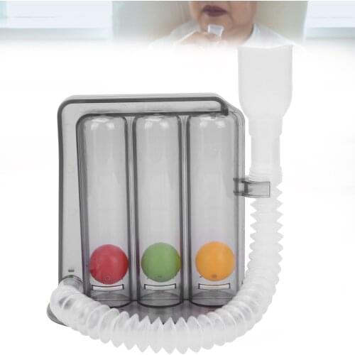 Deep Breathing Lung Exerciser Breathing Exerciser Three-Ball Vital Capacity Training Tool Lung Breathing Trainer Machine
