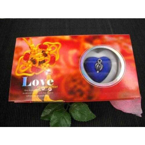 1 Set Love Wish Pearl Necklace Set Oyster Drop Pendant shipping free