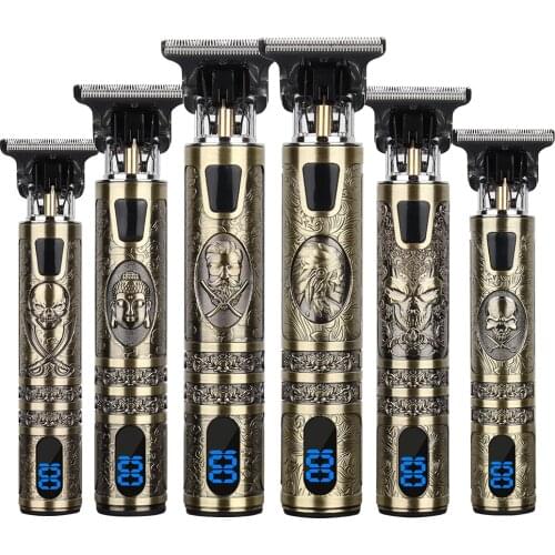 2021 T9 USB hair clipper rechargeable hair clipper haircut cordless razor trimmer mens haircut beard razor