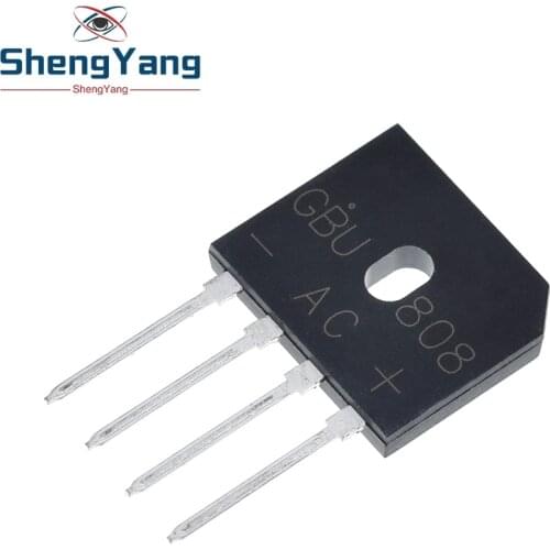 5Pcs GBU808 800V 8A power Diode Bridge Rectifier