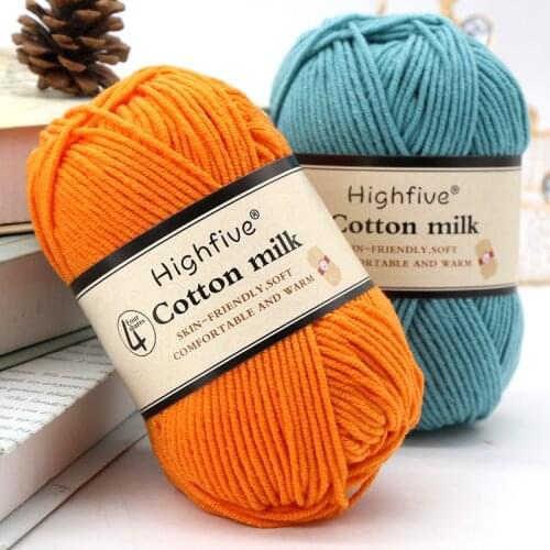 50 Grams/Ball Crochet Cotton yarn For knitting Bargain Cotton Baby Milk Thread Worsted Handmade Wool Line Cheap