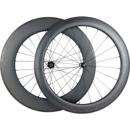 700c front 60mm rear 88mm clincher tubeless road bike straight pull carbon wheels 25mm U shape 20H 24H UD 3K ceramic bearing CB