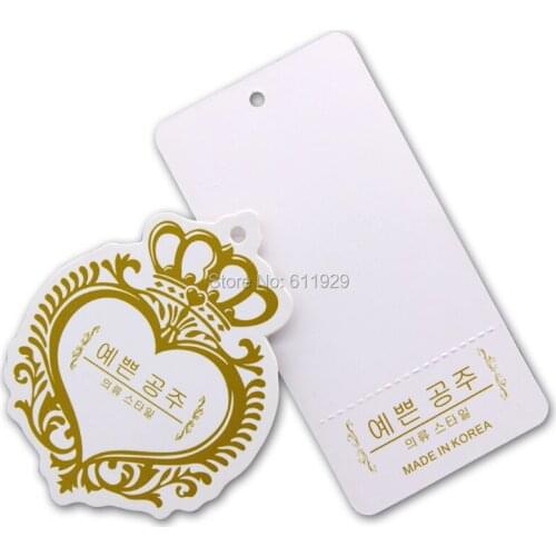 Shape cutting tags/custom clothing hang tag/garment tags/printed paper tags/clothing labels/trademarks brand printing logo