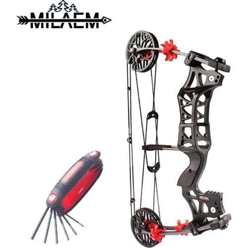 1 Set 30-60lbs Archery Compound Bow Steel Ball Bow IBO 345FPS Right/Left Hand Compound Bow Outdoor Shooting Hunting Accessories