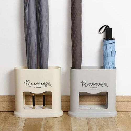 Household Umbrella Bucket Black Cylindrical Umbrella Stand Different Style Universal Umbrella Storage Basket 22.6*9.3*32cm