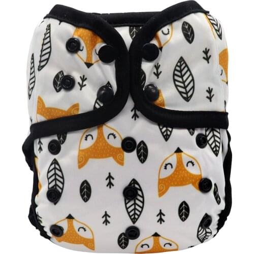 MABOJ Cloth Diapers Baby Waterproof Resuable One Size Newborn Nappy Cloth Diaper Cover One Size fit 7-40lbs Baby Wholesale New